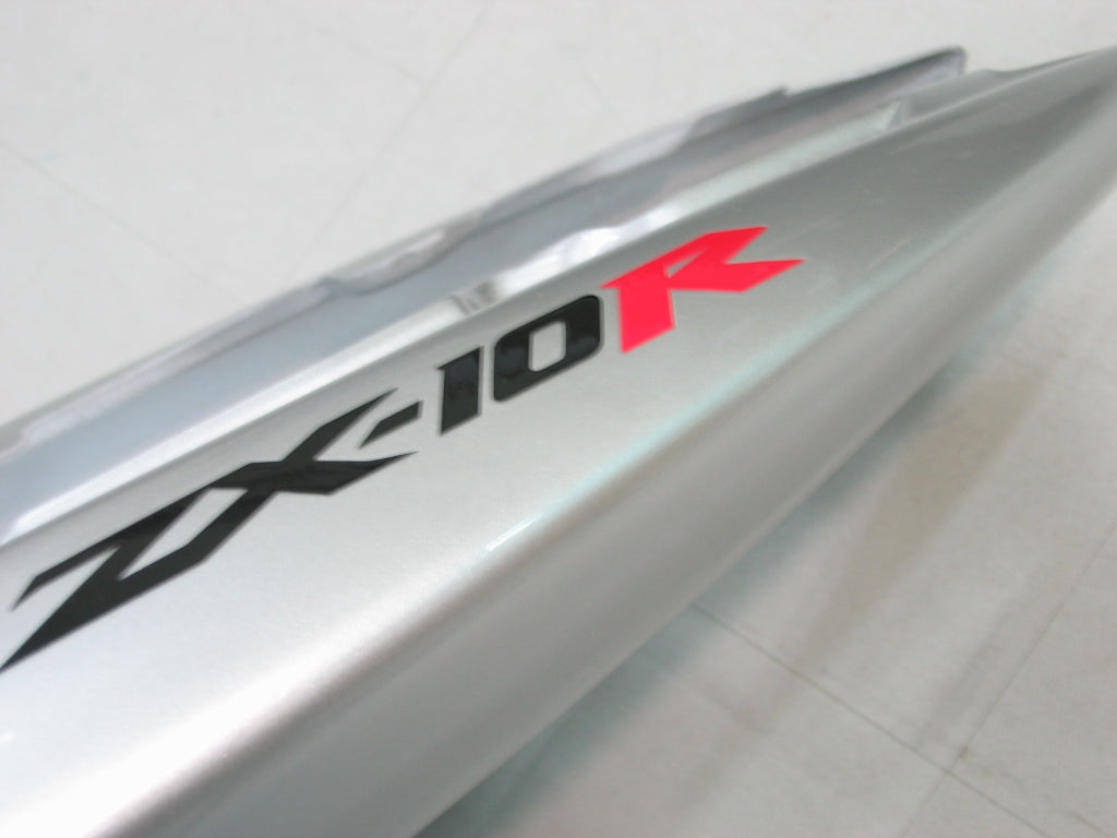 Carenados Amotopart 2004-2005 Kawasaki ZX 10R Plata Negro Ninja Genérico