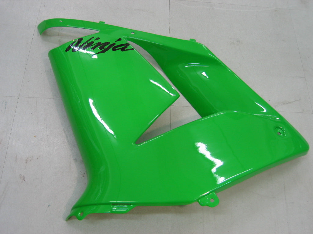 Amotopart Fairings 2004-2005 Kawasaki ZX 10R Green Black Ninja Generic