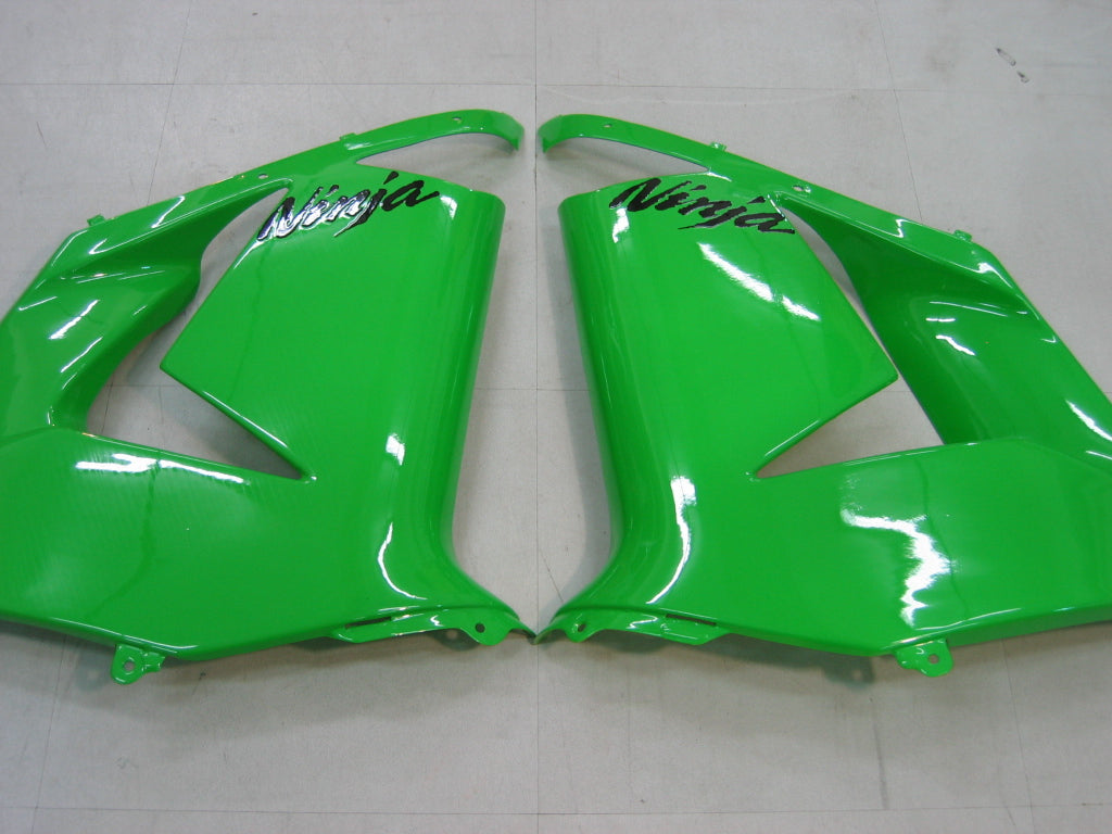 Amotopart Fairings 2004-2005 Kawasaki ZX 10R Green Black Ninja Generic