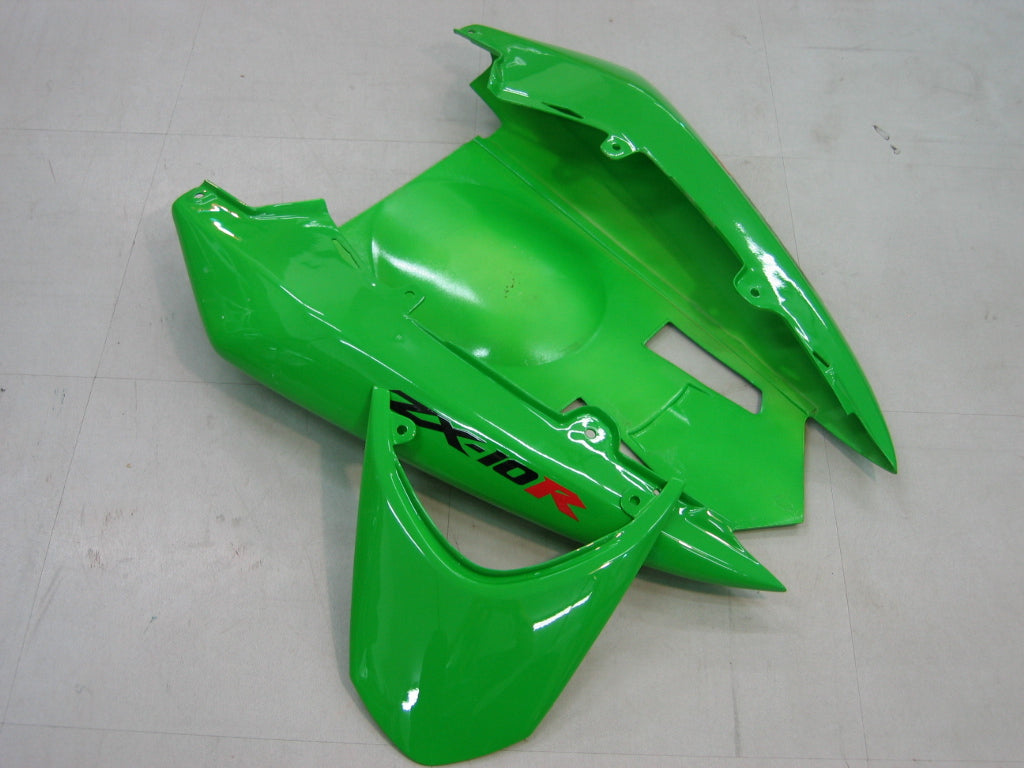Amotopart Fairings 2004-2005 Kawasaki ZX 10R Green Black Ninja Generic