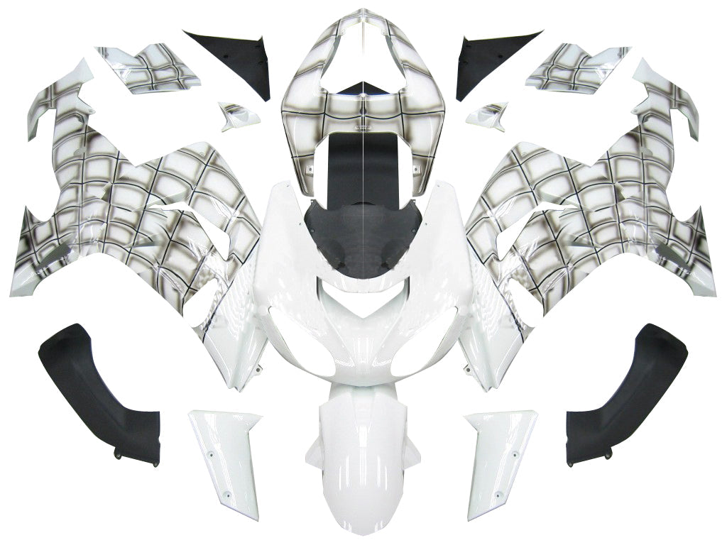 Amotopart Fairings 2006-2007 Kawasaki ZX 10R White Spiderman Generic