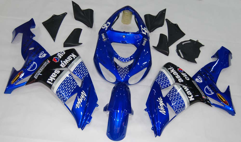 Amotopart Fairings 2006-2007 Kawasaki ZX 10R Sininen Musta No.56 Nakano Generic
