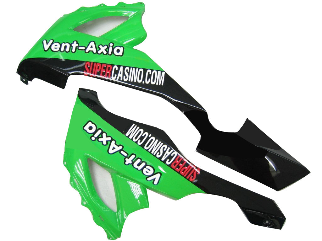 Amotopart stroomlijnkappen 2008-2010 Kawasaki ZX10R groen zwart ZX10R generiek