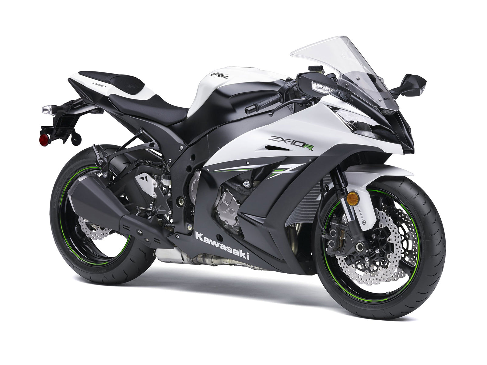 Amotopart Carénages 2011-2015 Plastiques Kawasaki ZX10R Ninja Blanc Noir ZX10R Generic