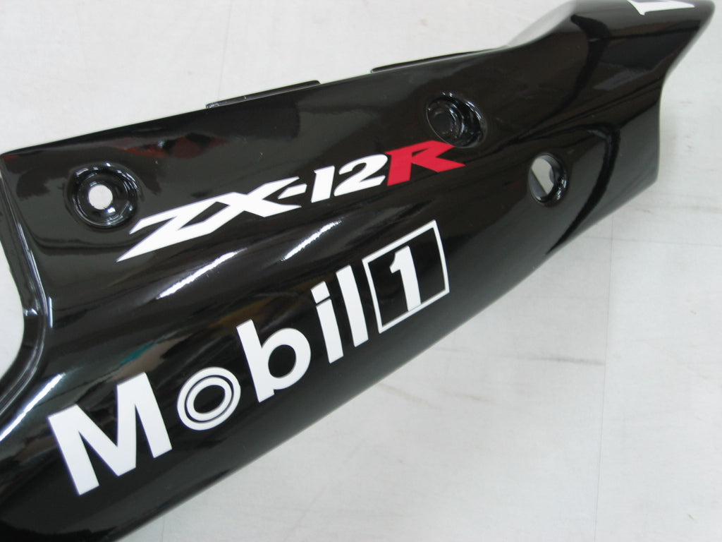 Amotopart Fairings 2000-2001 Kawasaki ZX12R Black White West Generic