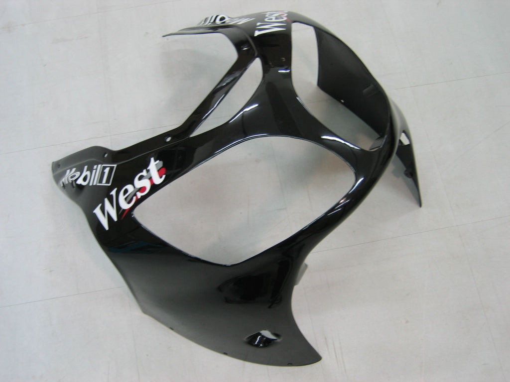 Amotopart Fairings 2000-2001 Kawasaki ZX12R Black White West Generic