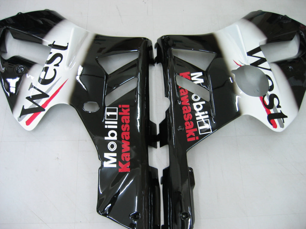 Amotopart Fairings 2002-2005 Kawasaki ZX12R Ninja Black White Generic