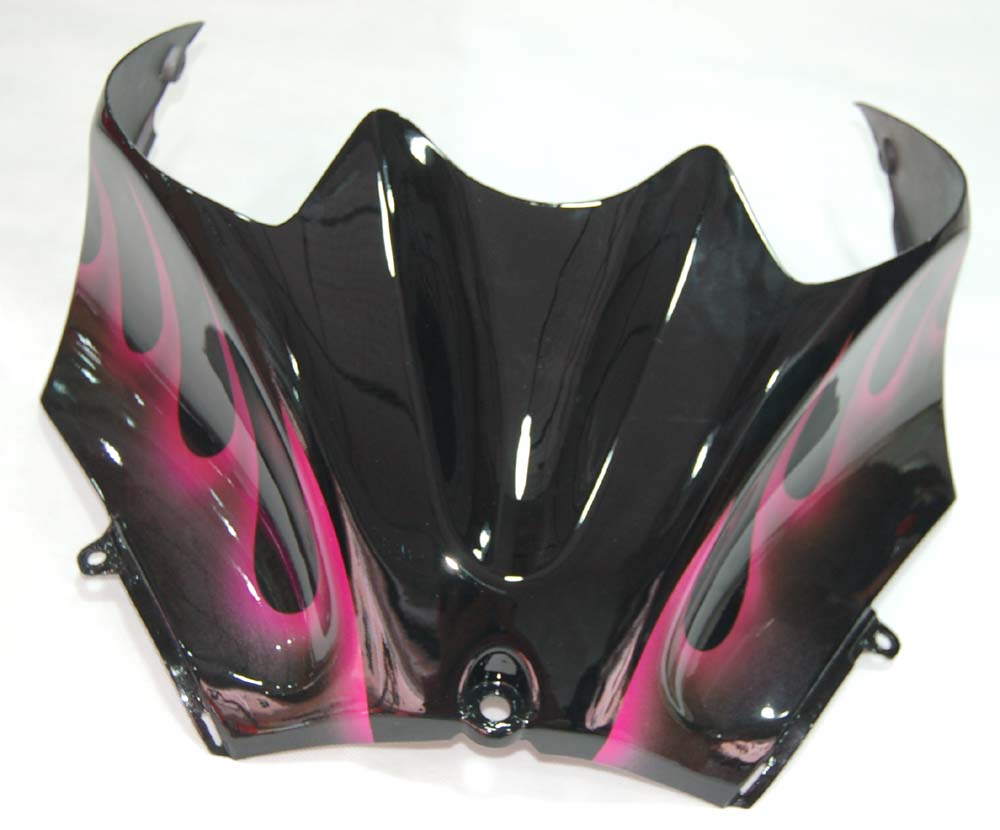 Amotopart Fairings 2006-2011 Kawasaki ZX14R Black & Purple Flame Ninja Generic