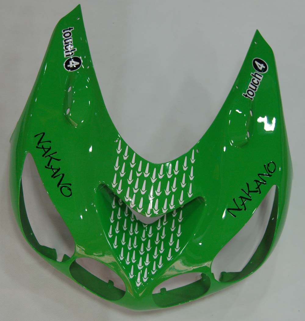 Amotopart Fairings 2006-2011 Kawasaki ZX14R Green Black No.56 Nakano Generic