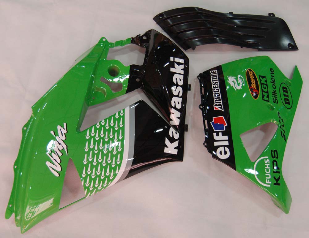 Amotopart Fairings 2006-2011 Kawasaki ZX14R Green Black No.56 Nakano Generic