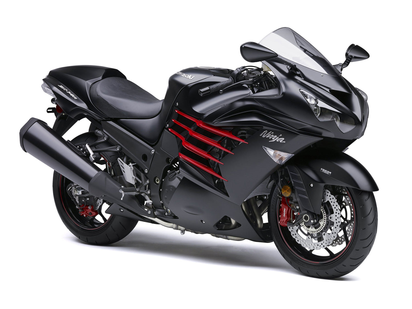 Amotopart Muovisuojat 2012-2021 Kawasaki ZX14R Ninja Black Red Generic