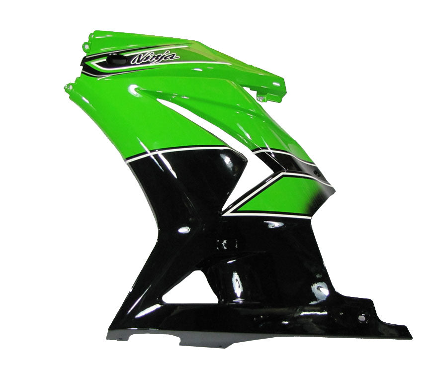 Amotopart Fairings 2008-2012 Kawasaki ZX250R EX250 Green Black Ninja ZX250 Generic