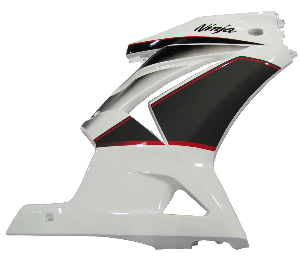 Amotopart Fairings 2008-2012 Kawasaki ZX250R EX250 White Black Ninja ZX250 Generic