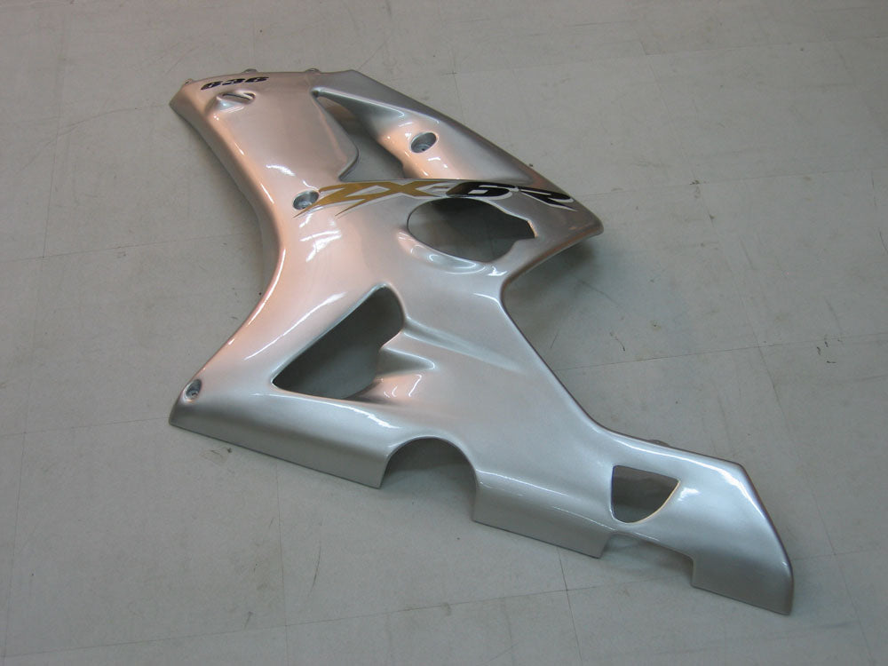Amotopart Fairings 2003-2004 Kawasaki ZX6R 636 Silver Ninja Generic