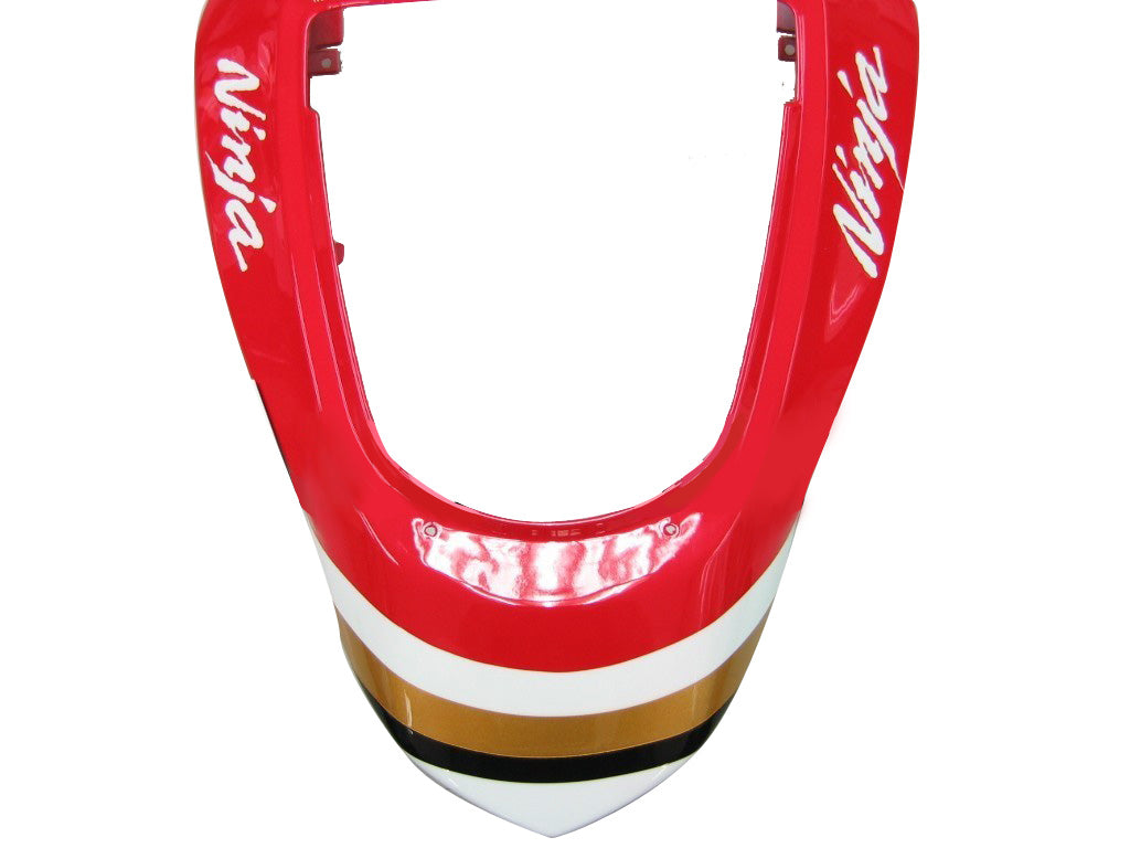 Amotopart Fairings 2003-2004 Kawasaki ZX6R 636 White Red Lucky Strike Ninja Generic