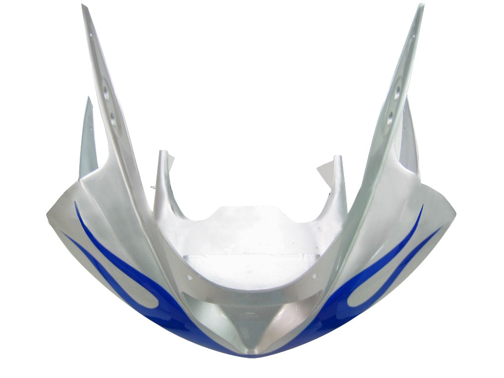 Amotopart Fairings 2003-2004 Kawasaki ZX6R 636 Silver & Blue Flame Ninja Generic
