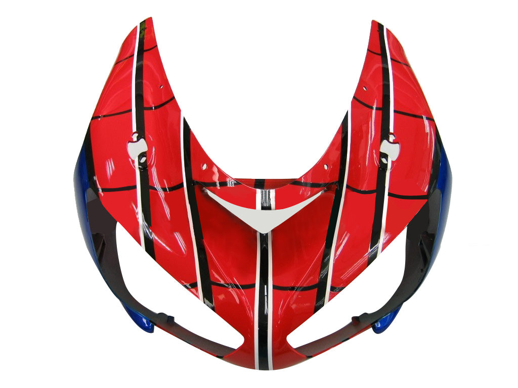 Amotopart Fairings 2005-2006 Kawasaki ZX6R 636 punainen ja sininen Spider Man yleinen