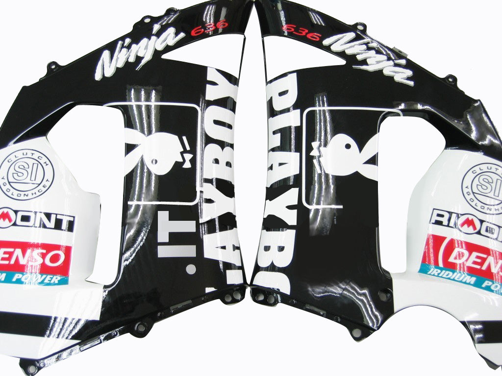 Markkinat Amotopart 2005-2006 Kawasaki ZX6R 636 Mustavalkoinen punainen geneerinen