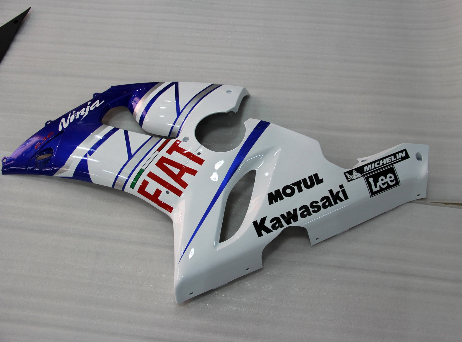 Carene Amotopart 2005-2006 Kawasaki ZX6R ZX636 Blu Bianco FIAT Generico
