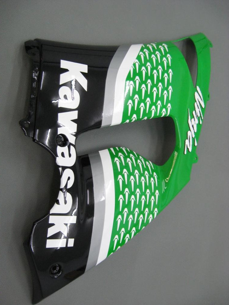 Carénages Amotopart 2005-2006 Kawasaki ZX6R 636 Vert Noir No.56 Nakano Generic