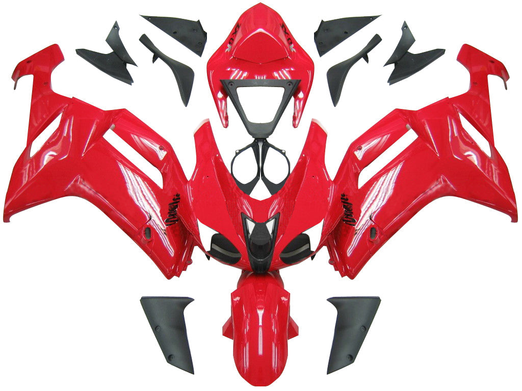 Carenados Amotopart 2007-2008 Kawasaki ZX6R ZX636 Rojo Ninja ZX6R Genérico