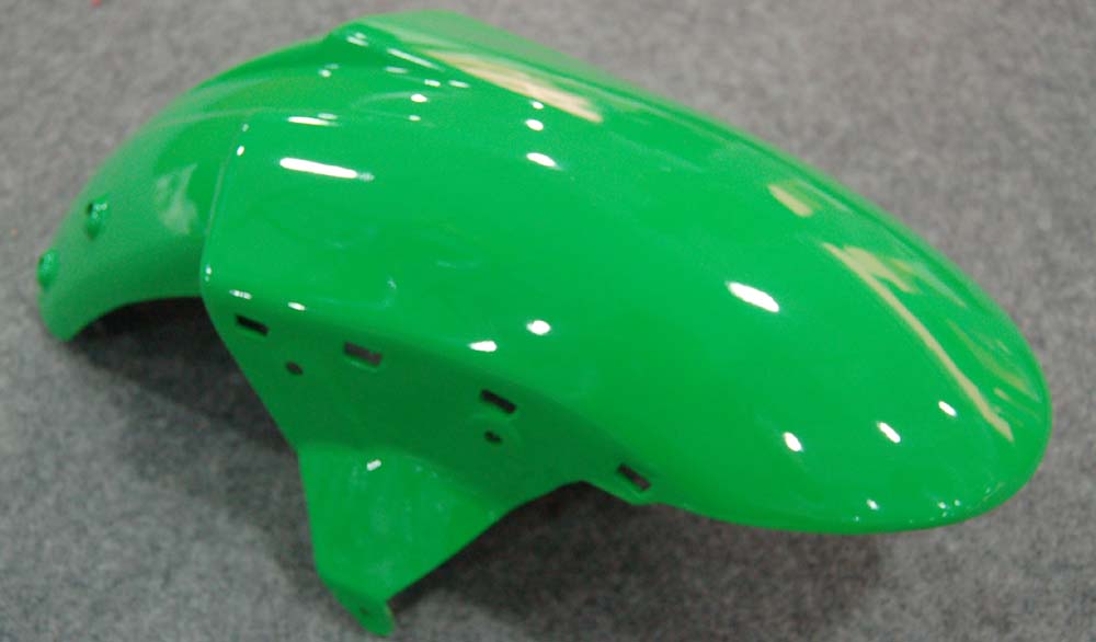 Carénages Amotopart 2007-2008 Kawasaki ZX6R ZX636 Green Noir Zx6r Generic