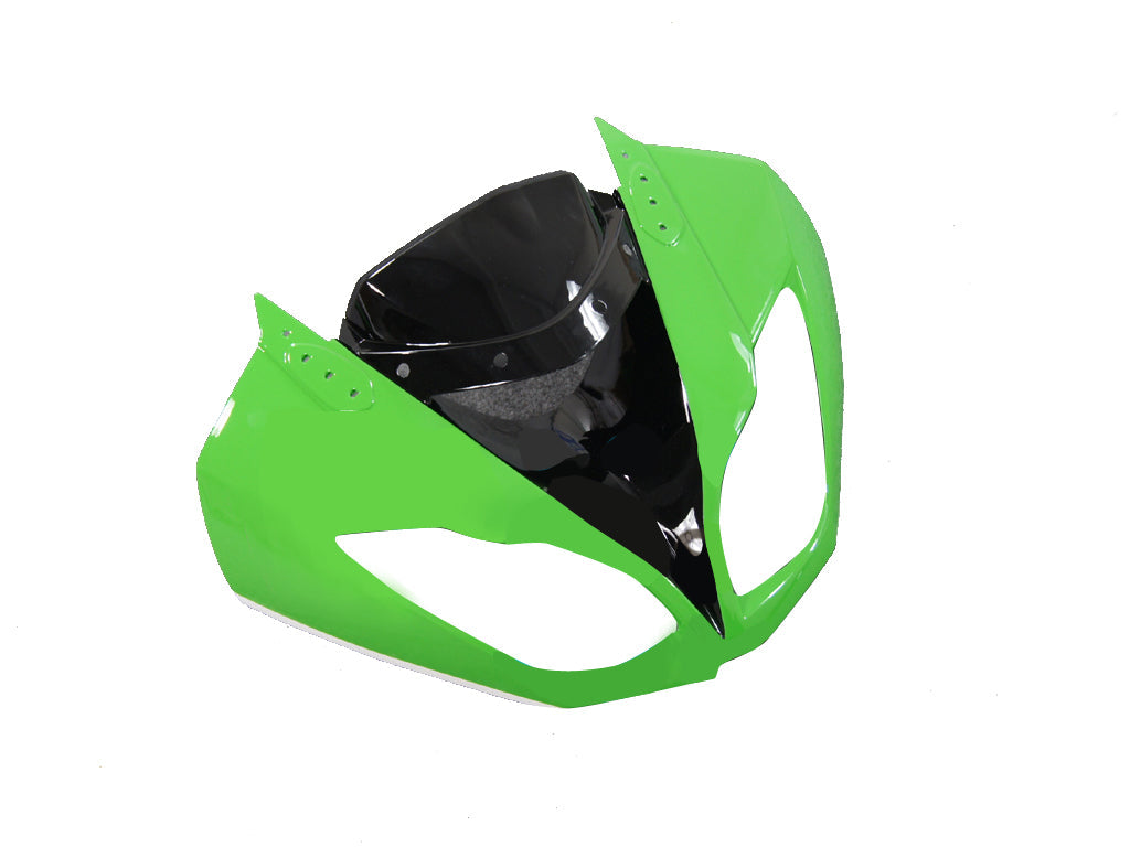 Amotopart 2009-2012 Carénages Kawasaki ZX6R ZX636 Green Blanc Noir Ninja Generic