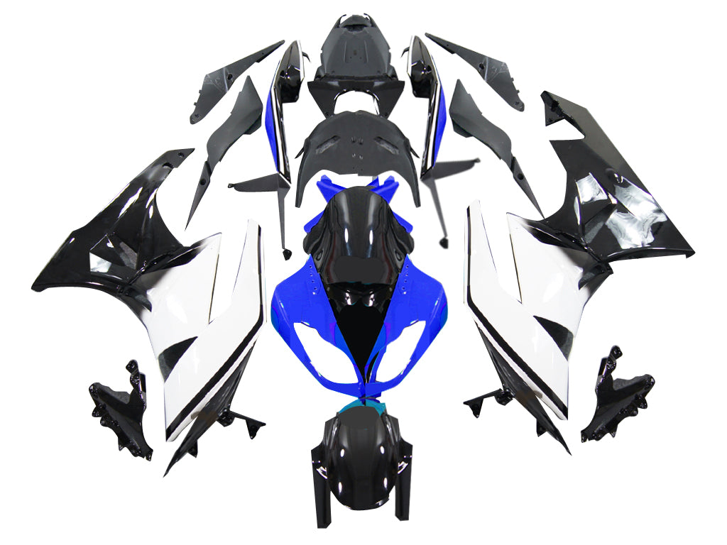 Amotopart 2009-2012 Kawasaki ZX6R ZX636 suojat Sininen Valkoinen Musta Ninja Generic