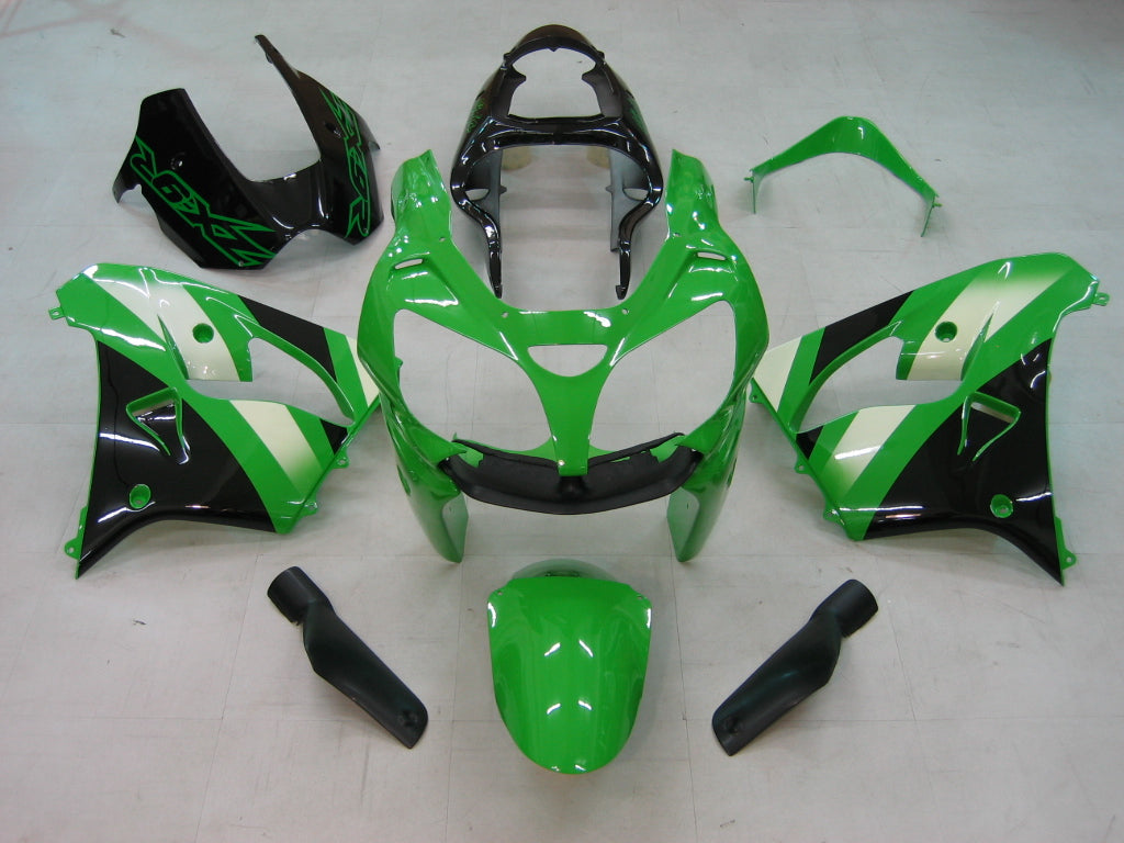 Carenados Amotopart 2000-2001 Kawasaki ZX 9R Verde Negro ZX9R Genérico