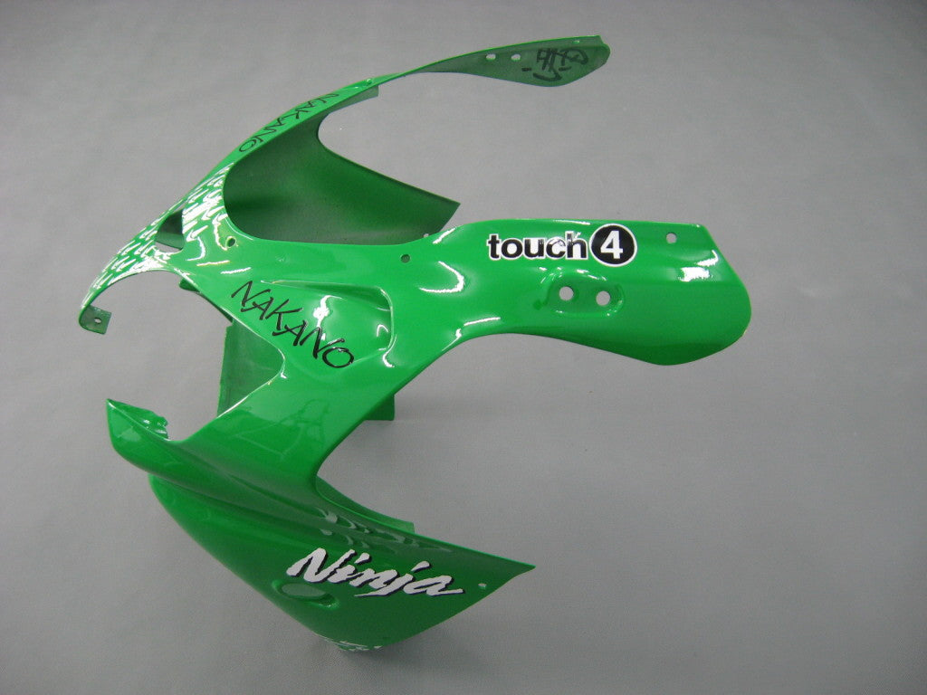 Carene Amotopart 2000-2001 Kawasaki ZX 9R Verde Nero No.56 Nakano Generico