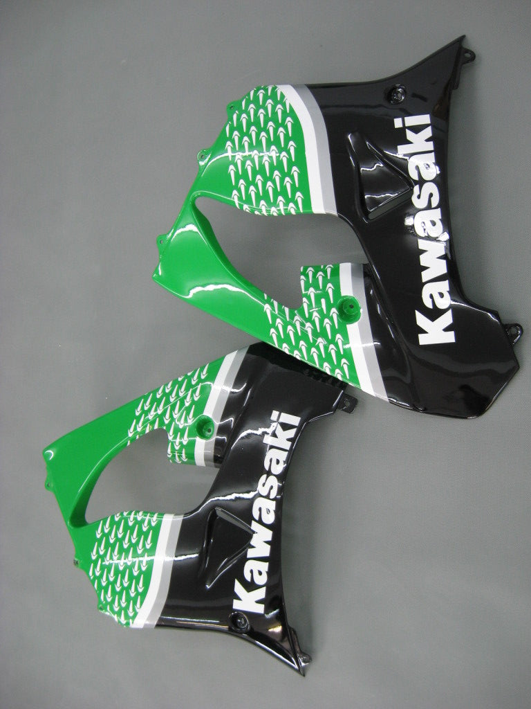 Amotopart Fairings 2000-2001 Kawasaki ZX 9R Green Black No.56 Nakano Generic