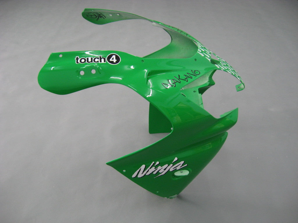 Carene Amotopart 2000-2001 Kawasaki ZX 9R Verde Nero No.56 Nakano Generico