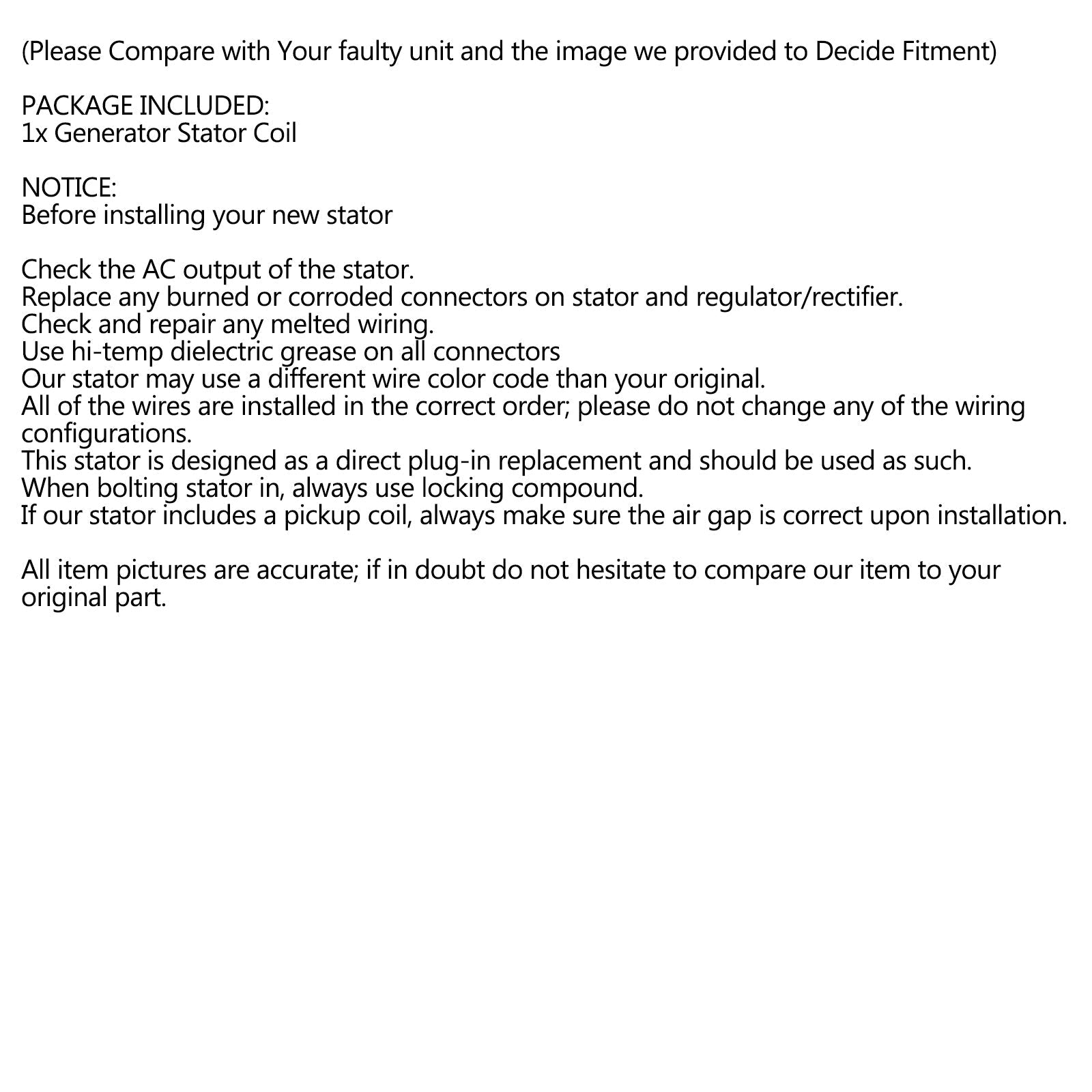 Stojan alternatora Magneto dla Suzuki VS700 VS 700 GL GLE 1 Intruder 700 86-87 Generic