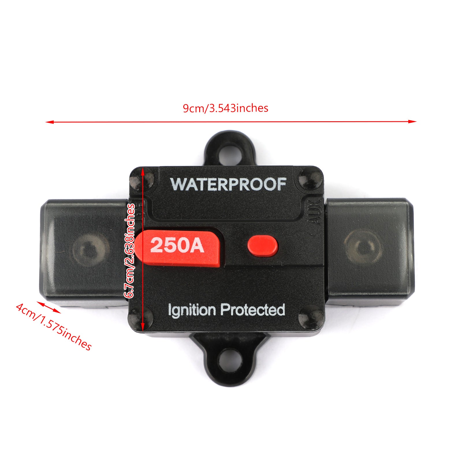 250A Vključen odklopnik, zaščiten z vgrajenim ponastavitvijo