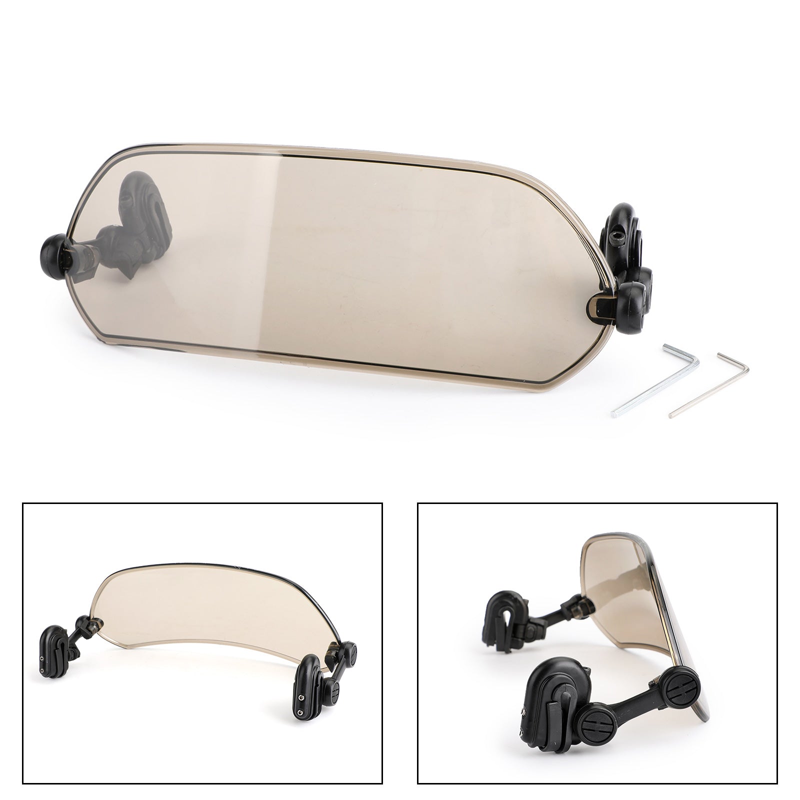 Clip regolabile in moto sul deflettore del vento di espansione del parabrezza