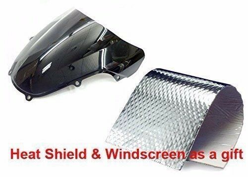 Amotopart kit carena nera opaca in plastica iniezione con kit bulloni per Kawasaki Zx6R 13-18 generico