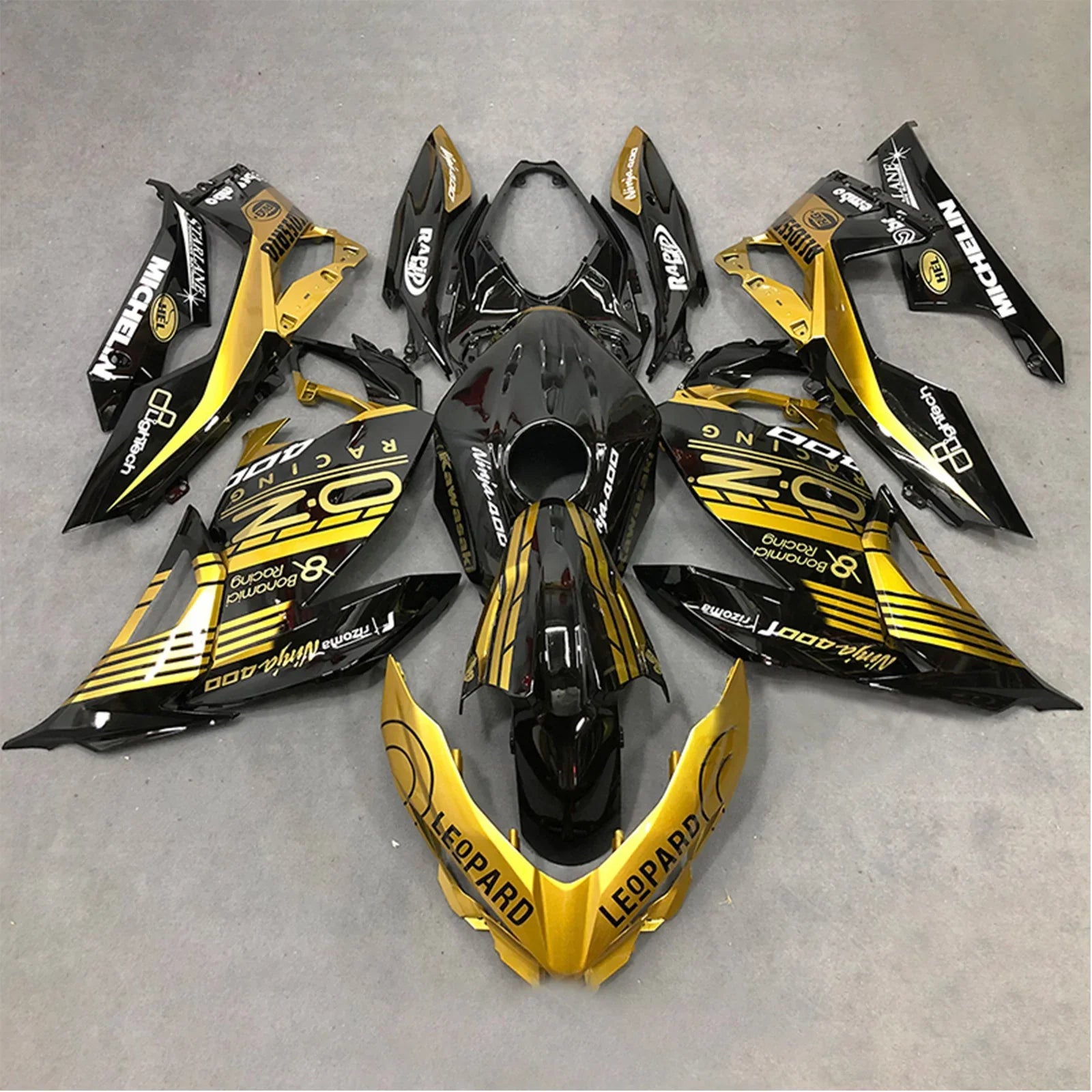 Kit de carenado Amotopart Kawasaki EX400/Ninja400 2018-2023