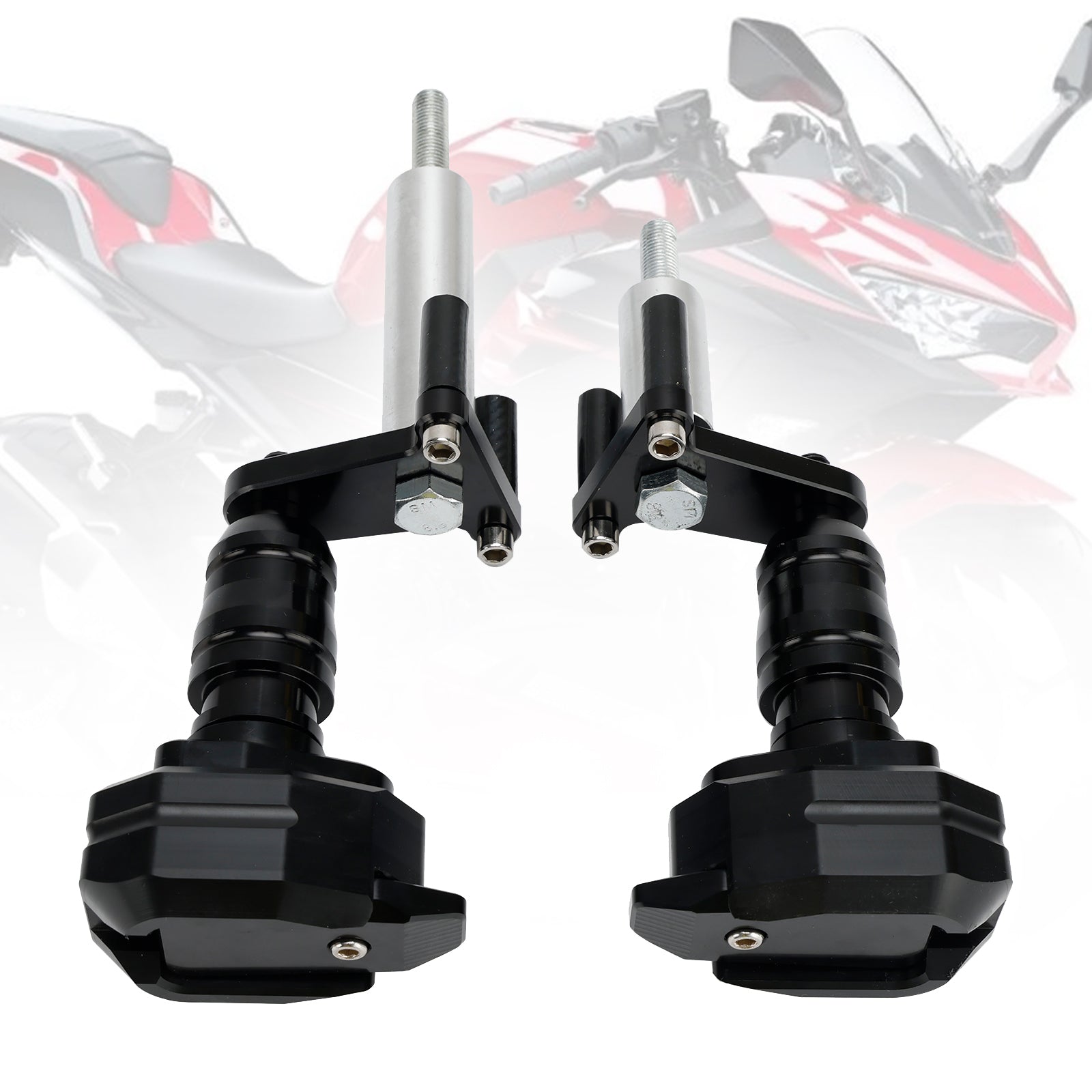 Kawasaki Ninja 400 Z400 2018-2023 Slider protezione bobina alluminio nero