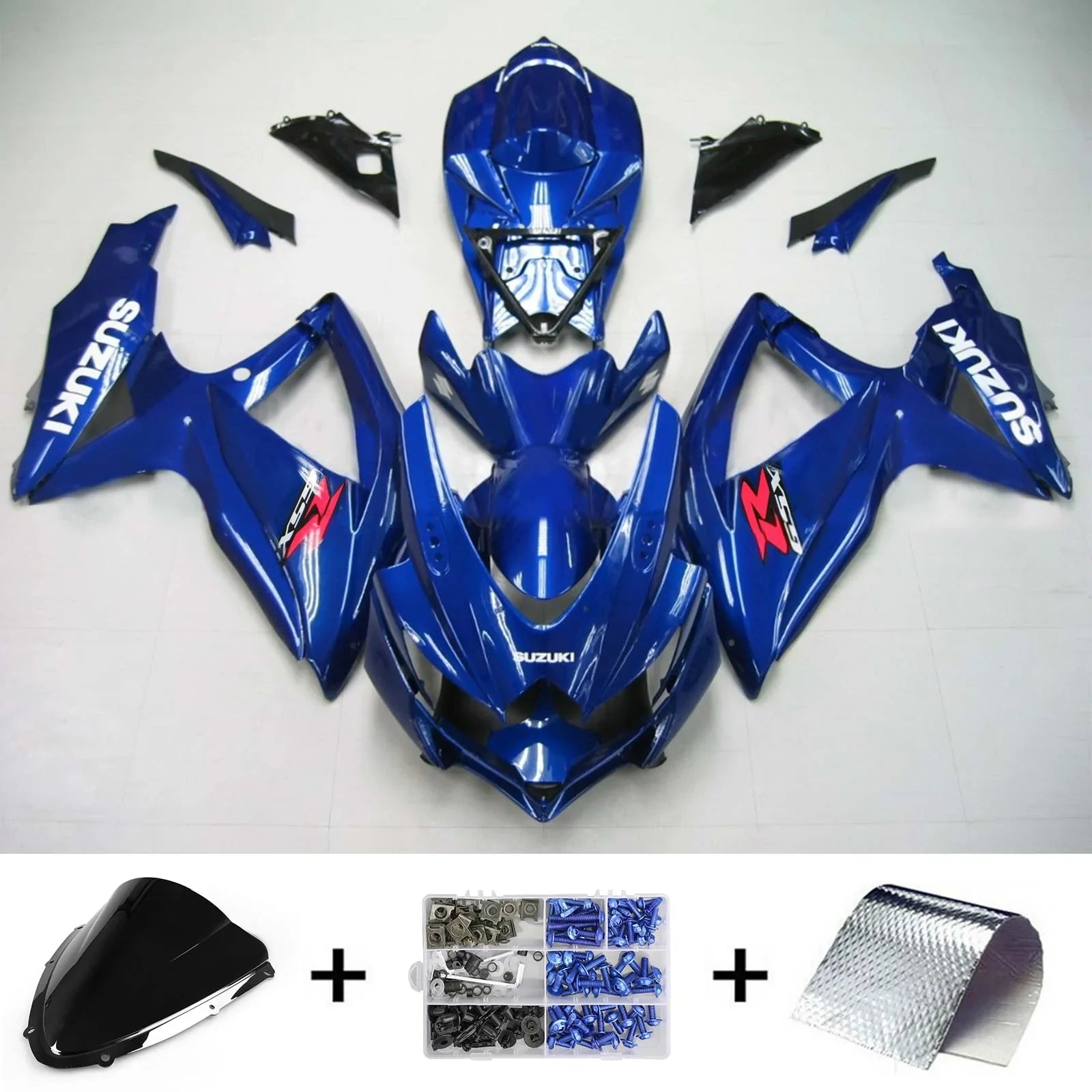 Amotopart Suzuki GSXR 600/750 2008-2010 kit di plastica BODE BODE ABS K8