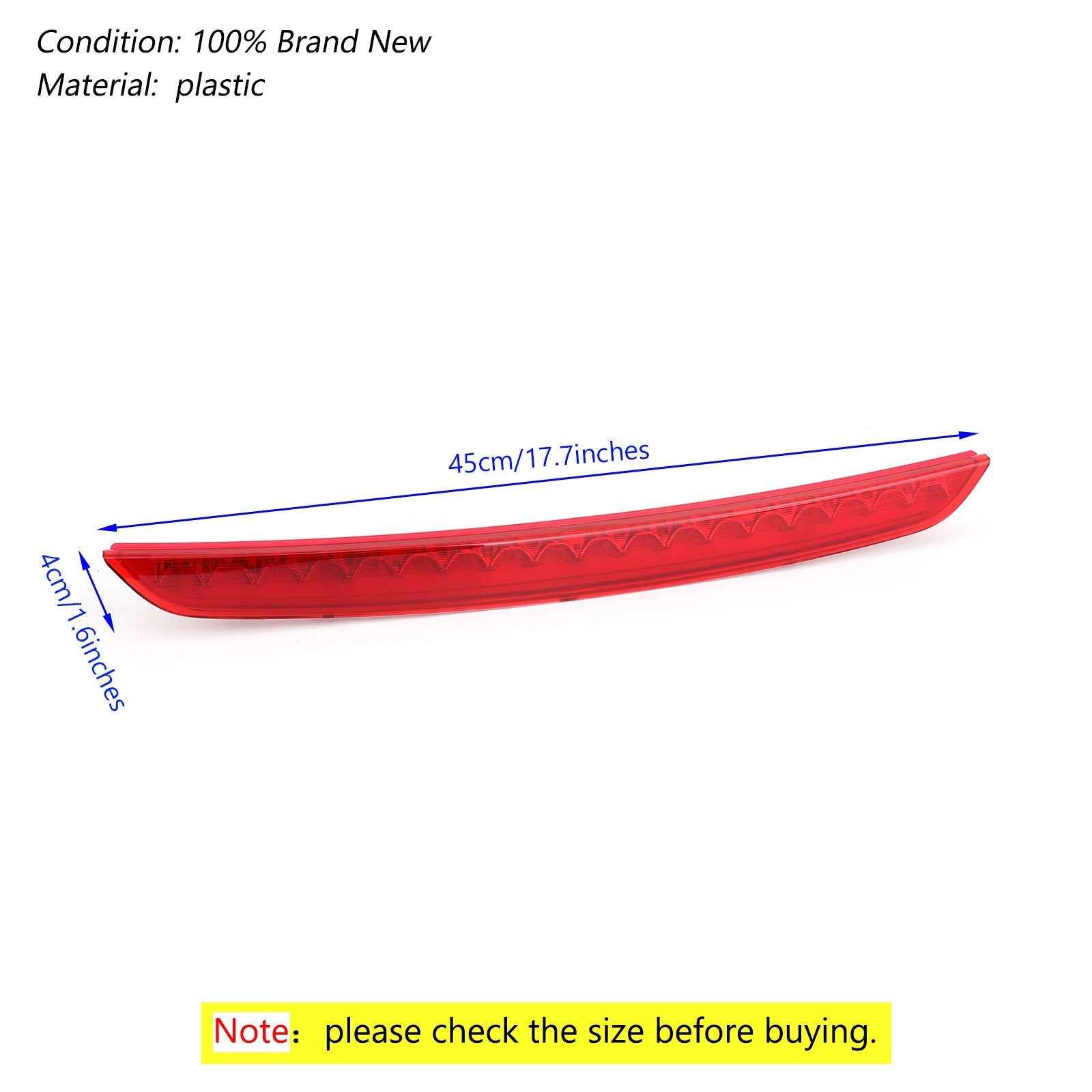 8J0945097 Arrière LED Troisième 3RD Feu Stop Feu Stop Pour Audi MK2 TT 2007-2014 Générique