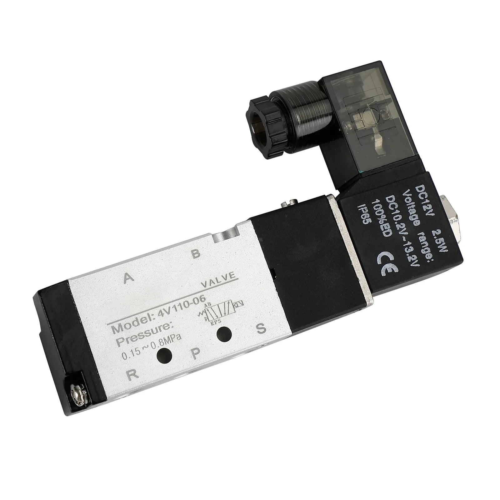 4V110-06 2-pozicijski 5-smerni PT 1/4" pnevmatski električni elektromagnetni ventil8"