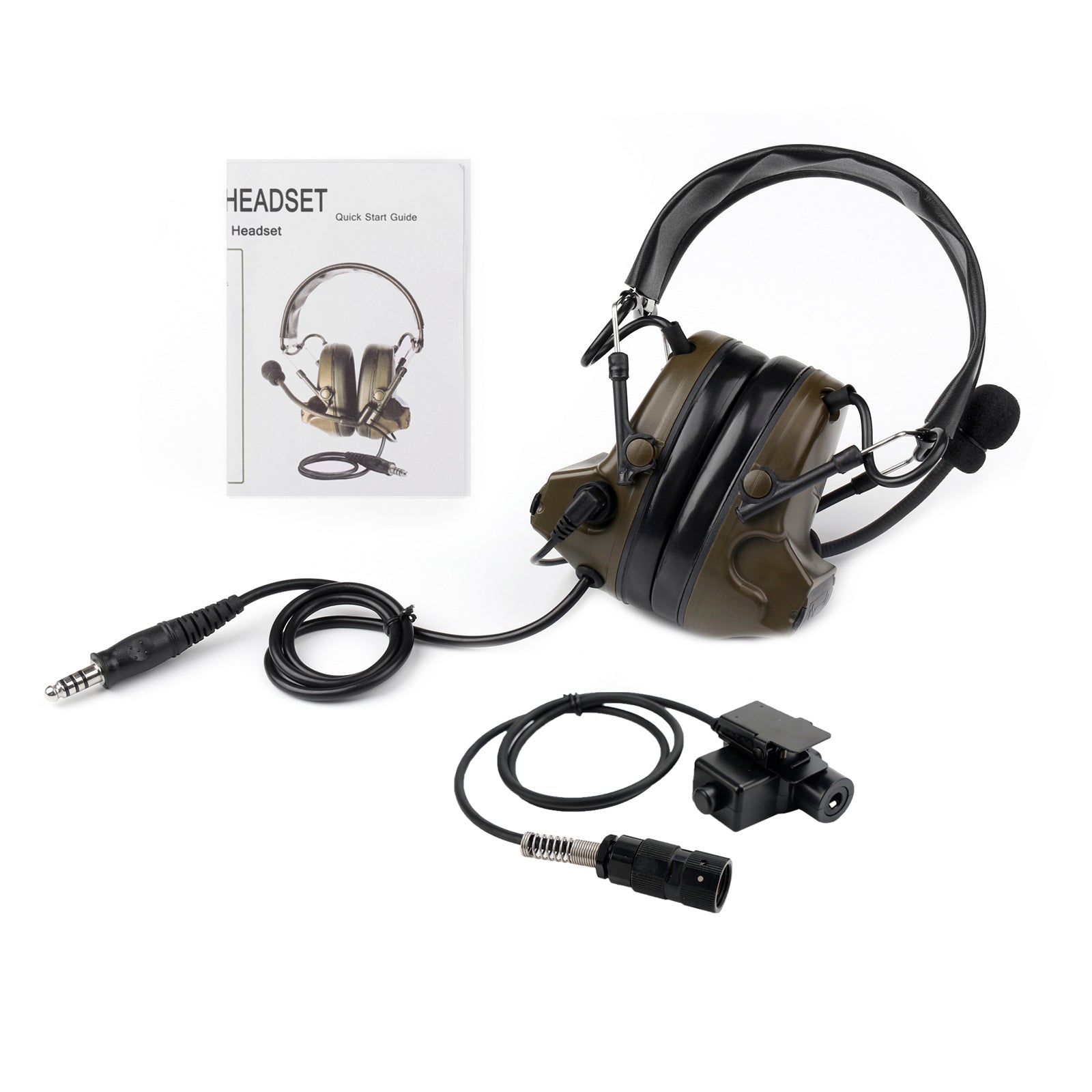 Pour AN/PRC-152 AN/PRC-148 U329 Radio 6 broches U94 PTT Z casque tactique H50