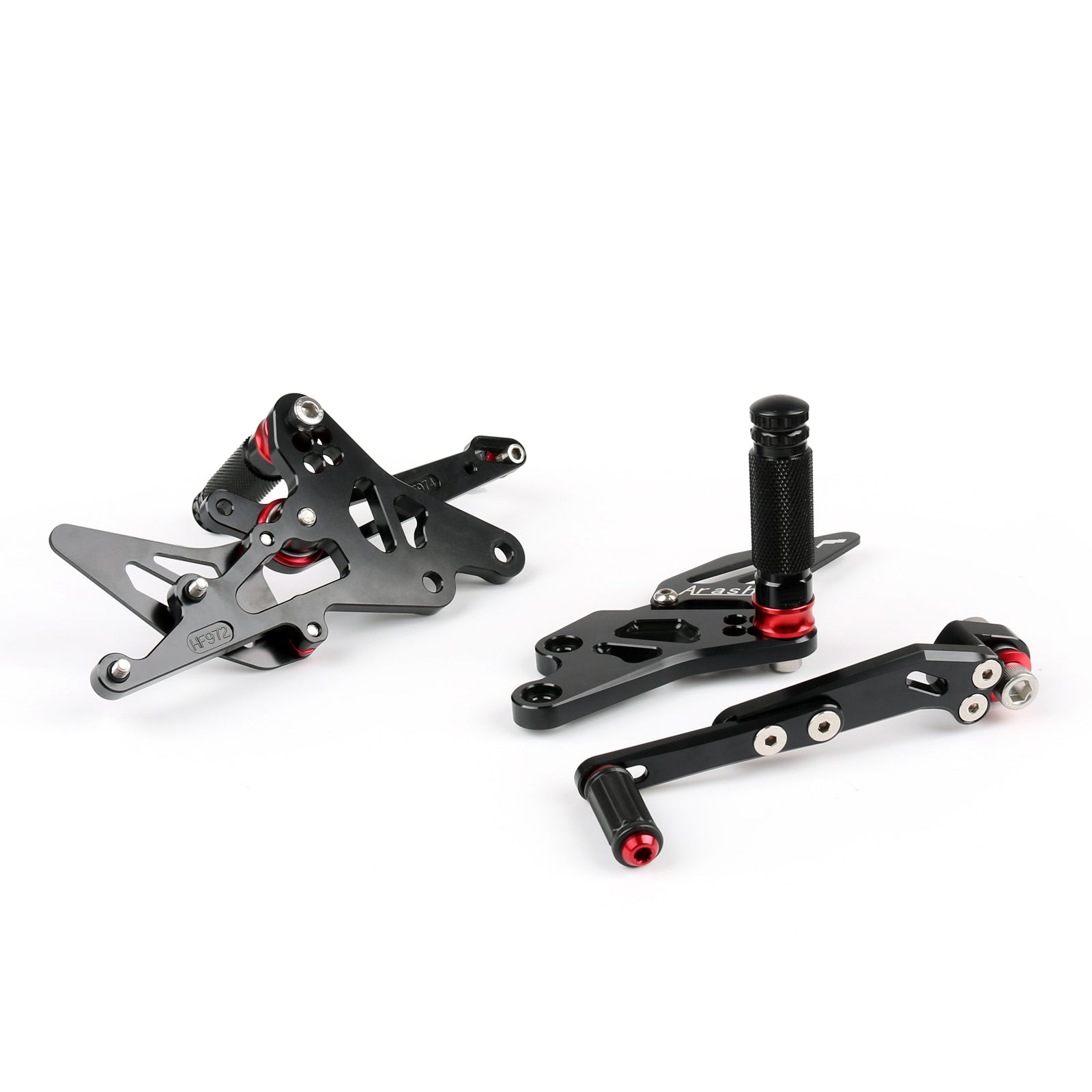 Ensemble arrière de repose-pieds réglable CNC pour Suzuki GSXR1000 2009-2016 Blac générique