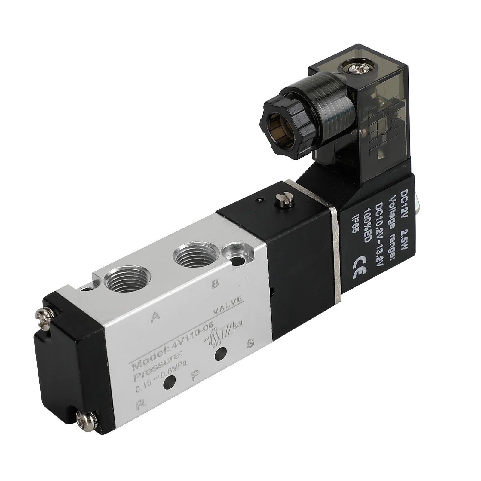 4V110-06 2-pozicijski 5-smerni PT 1/4" pnevmatski električni elektromagnetni ventil8"