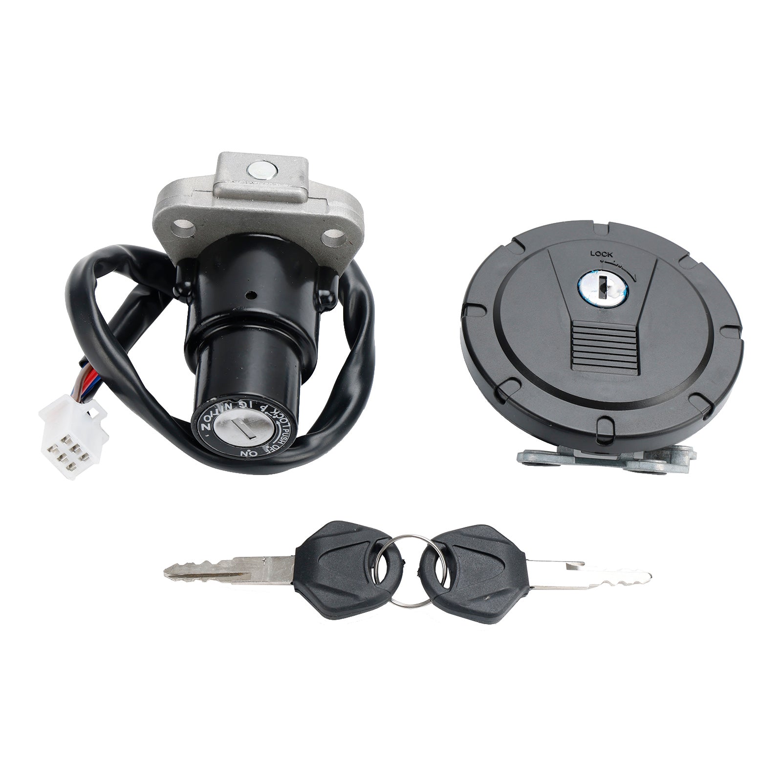 Interruptor de encendido para Kawasaki KL250 KLR250 86-05 KL600 KLR650 87-07 tapa de combustible