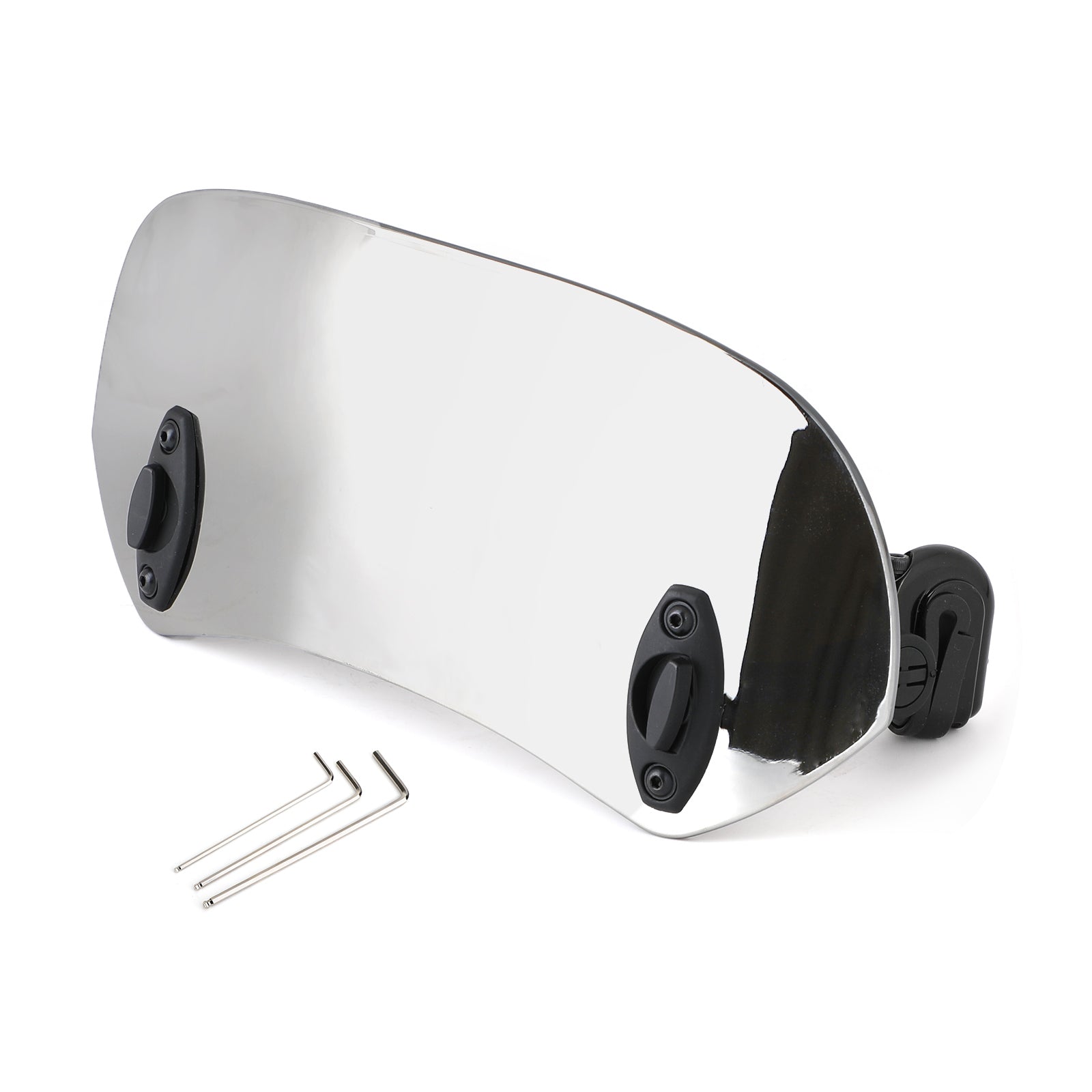 Clip regolabile in moto sul deflettore del vento di espansione del parabrezza