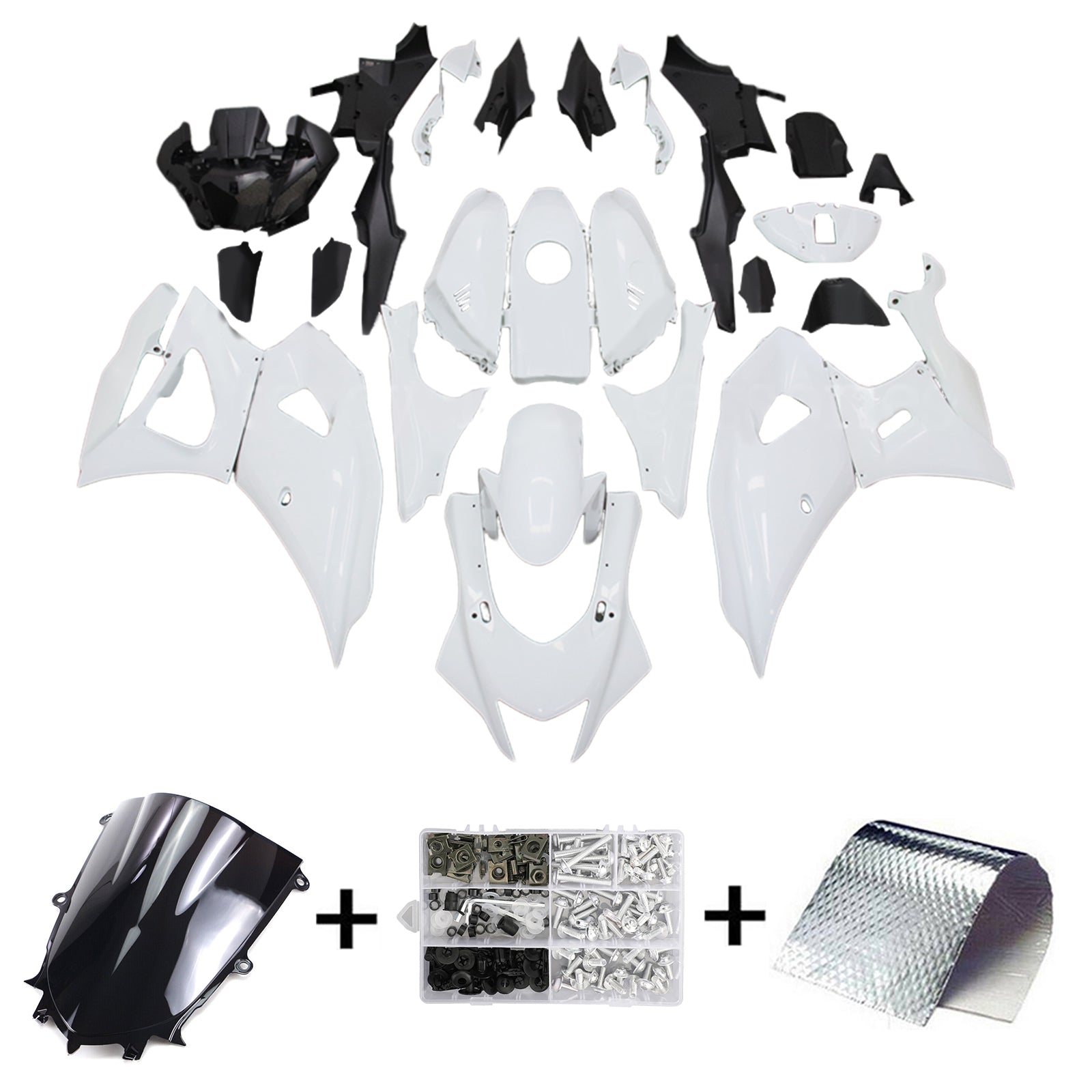 Amotopart Yamaha YZF-R7 2021-2025 Kit Carénage Carrosserie Plastique ABS