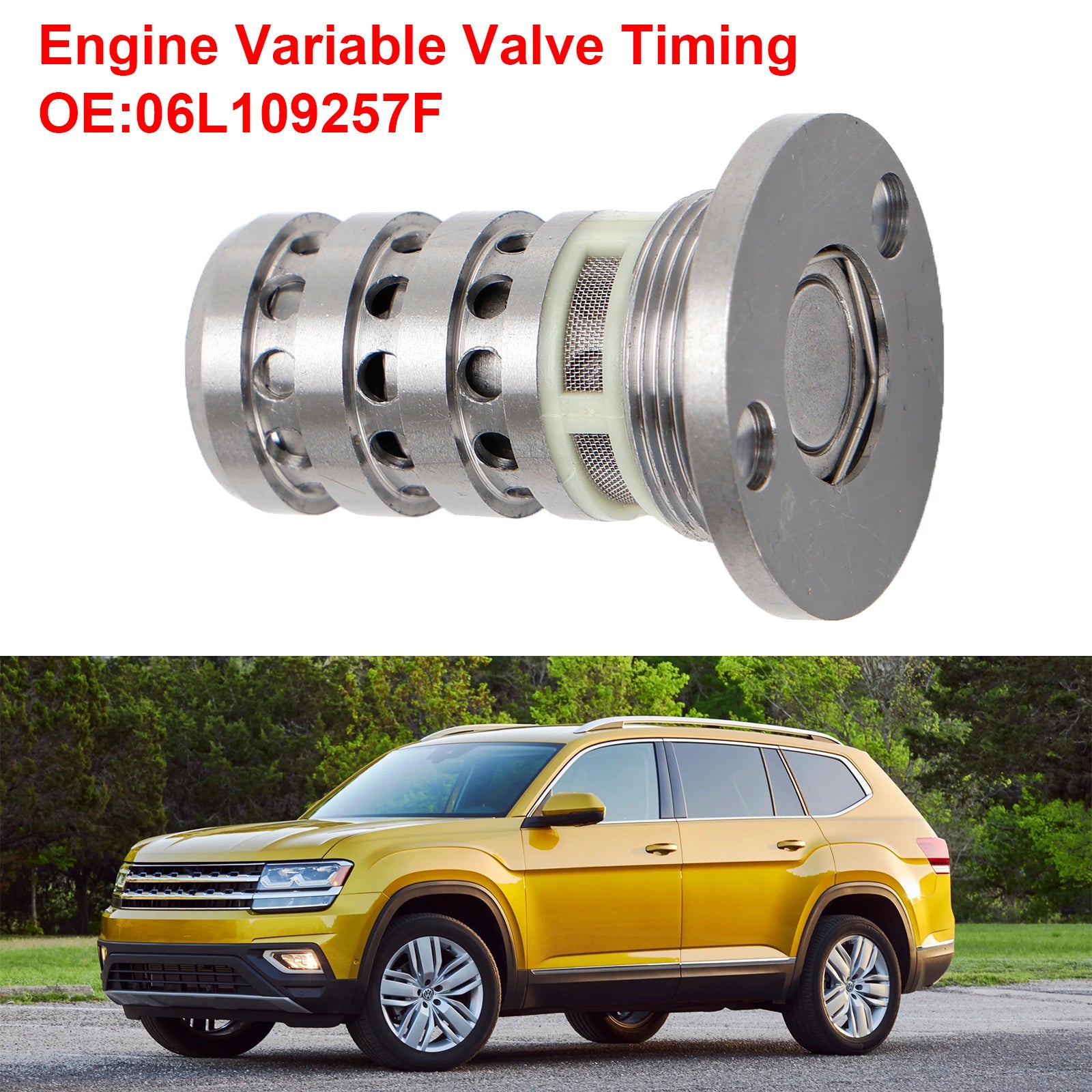 Moottorin säädettävä venttiilin jakoöljyn ohjausventtiili VW Atlas Beetle 06L109257F