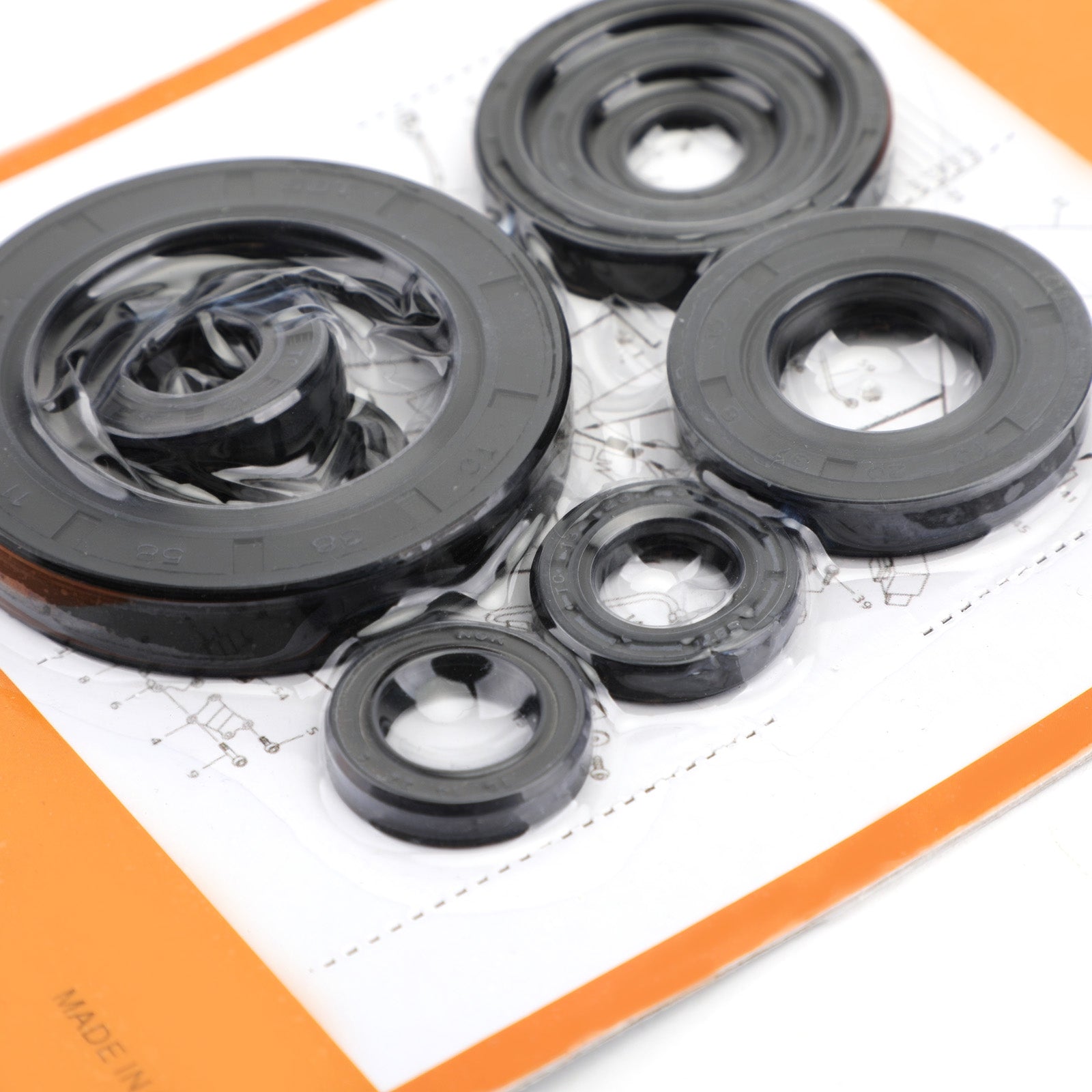 9pcs Motoroliekeerringset voor Honda CR250R 2005-2007 cr250r cr-250r Generiek