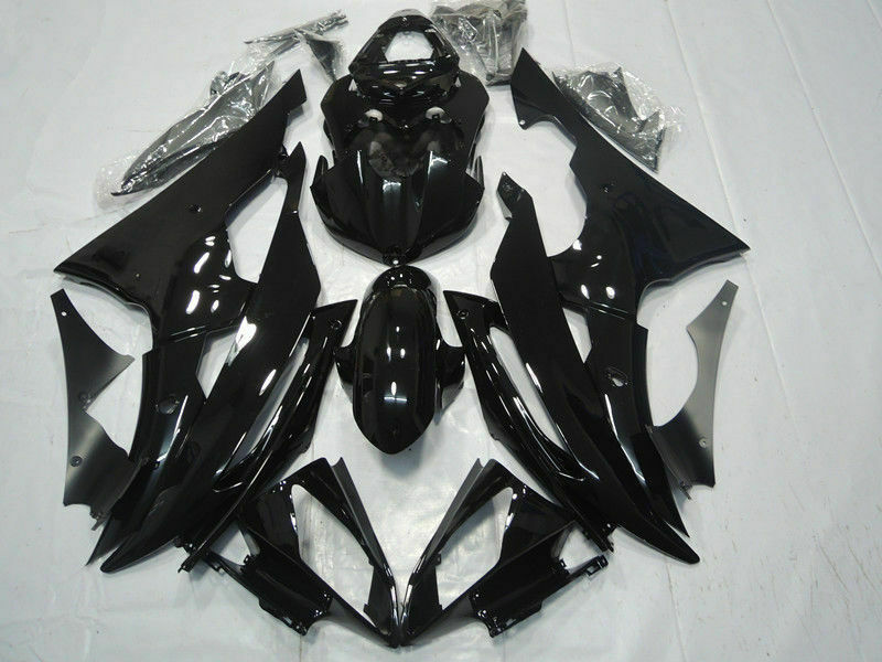 Zestaw nadwozia z tworzywa sztucznego Amotopart Fairing Injection do YAMAHA YZF-R6 2008-2016 Generic Gloss Black